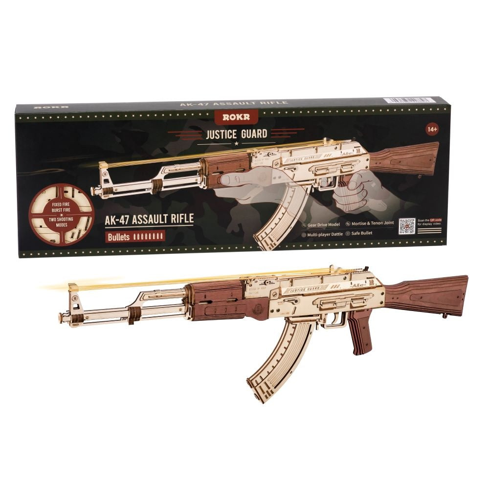 ROKR Wooden Puzzle AK-47 (Automatic Rifle)