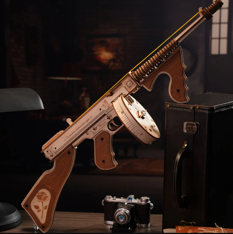 ROKR Wooden Puzzle Tommy Gun