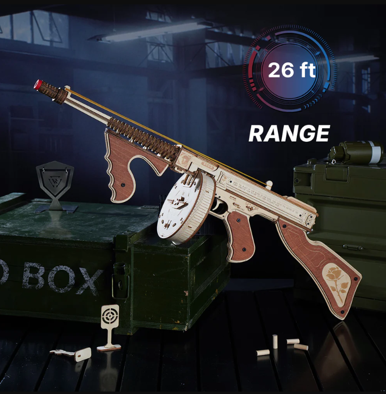 ROKR Wooden Puzzle Tommy Gun