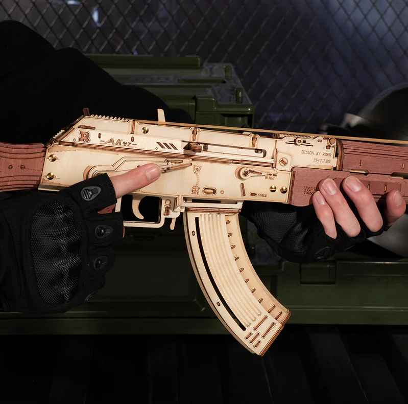ROKR Wooden Puzzle AK-47 (Automatic Rifle)