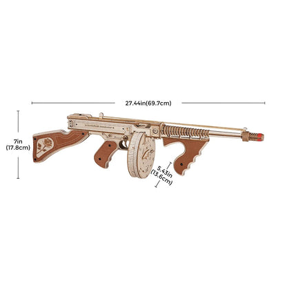 ROKR Wooden Puzzle Tommy Gun